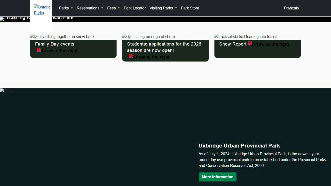 Welcome to Ontario Parks