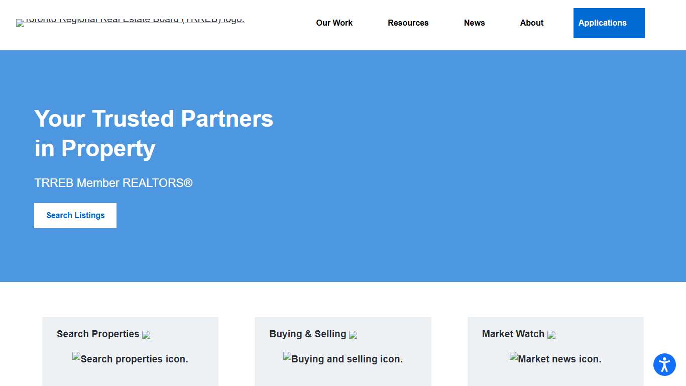 TRREB – Toronto Regional Real Estate Board is the online information source for comprehensive coverage of real estate listings and services in the Greater Toronto area.